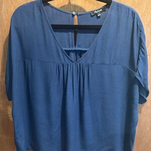 Blue Dolman Top